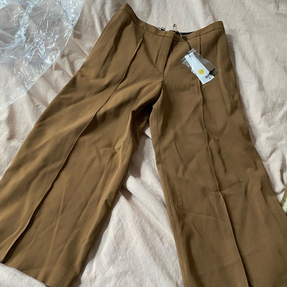 Jil Sander Farran wide leg cropped trousers